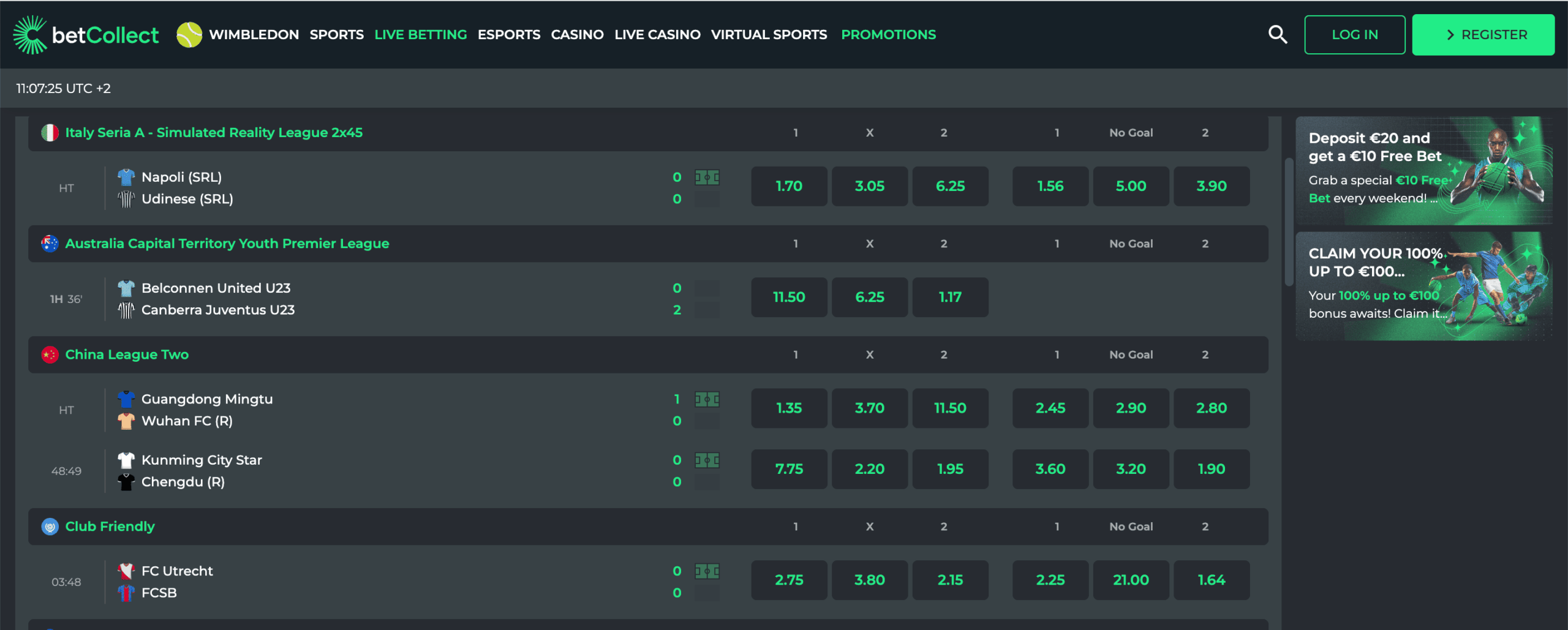 BetCollect Betting Live