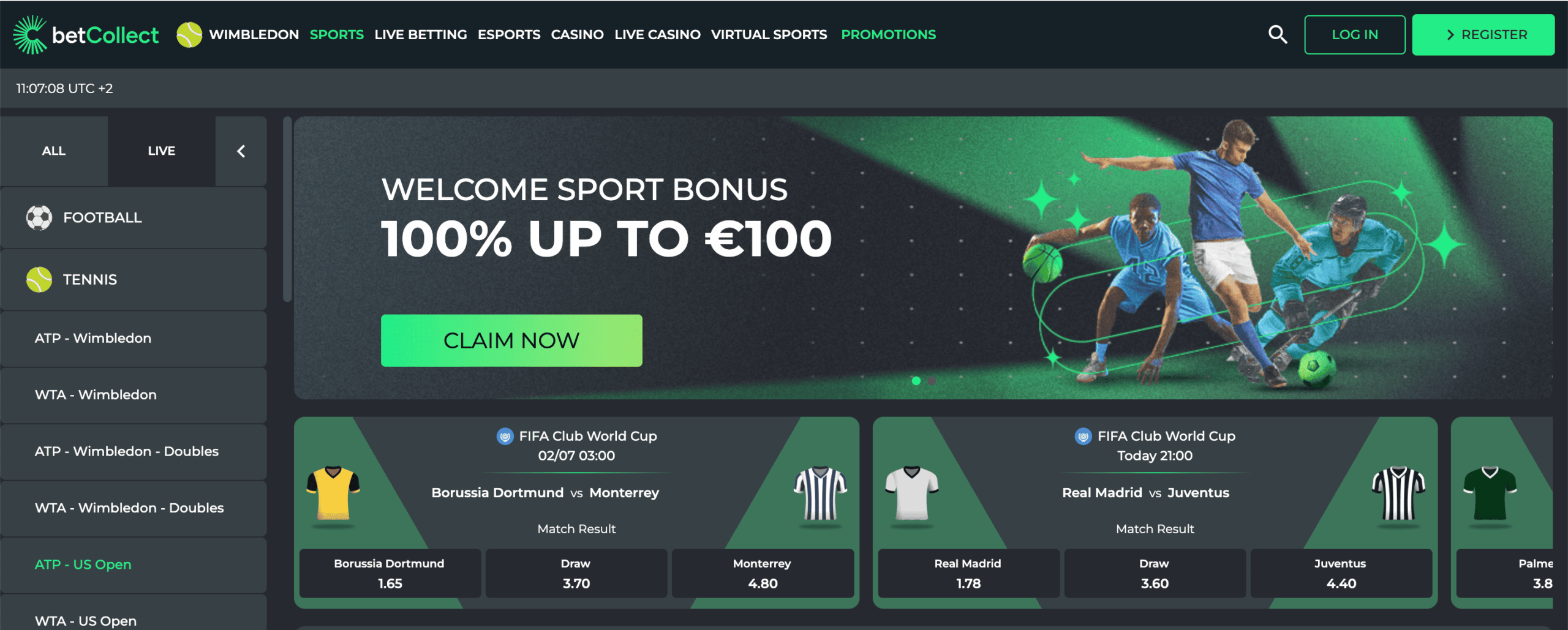 BetCollect Homepage